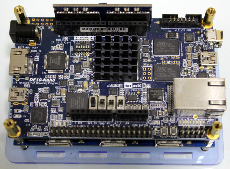 Terasic DE10-Nano with USB HUB and SDRAM module